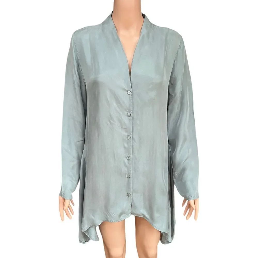 Soft Surroundings Laurel Tunic in Dusk Green Size M.